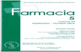 farmaciajournal.com...stiinfe Ø FARMACIA Journal of Romanian Societyfor Pharmaceutical Sciences Contact: str. Traian Vuia 6, sector 2, zip code 020956, e-mail: ssfr(@revistafarmacia.ro
