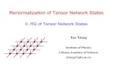 II. RG of Tensor Network States · 2016. 8. 2. · Larger Simplex PESS P. Corboz et al, PRB 86, 041106 (2012). PESS on Triangular Lattice PEPS PESS Order of local tensors: dD6 Simplex