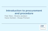 Introduction to procurement and procedureemlawshare.co.uk/wp-content/uploads/2019/02/... · European Single Procurement Document (regulation 59) • European Single Procurement Document