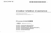 Color Video Camera - De Benedetti · 2011. 3. 11. · poubelles de bureau. Questionnez chez RBRC (Rechargeable Battery Recycling Corporation) pour les bateries usées. Le numéro