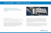 Universal UM25 Module - NordsonModule Width 25 millimeters Nozzle Compatibility Universal nozzles and adapters Operating Temperature 70° to 205° C (160° to 400° F) Working Hydraulic