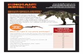 DINOSAUR KINGDOM CHILDREN,S BIRTHDAY information pack · 2021. 1. 6. · Pin the claw on the Dino game 50% off extra train rides Dino dig What do I get in my party package? `Party