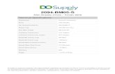 2094-BM05-S - Do Supply Company · 2020. 3. 18. · 2094-BM05-S Allen Bradley Drives – Kinetix 6000 Technical Specifications: Manufacturer Brand Part Number/Catalog No. Module Type