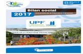 Bilan social 2017 - UPF · 2020. 11. 26. · Bilan social 2017 - Université de la Pol ynésie française page 1 Préambule PREAMBULE Cadre réglementaire du bilan social Le bilan