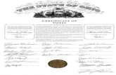 Ce&:-~ J,,, /;~ ----- 1DJ...DAVE JOHNSON JAMES WERT THE STATE OF OHIO CERTIFICATE OF APPOINTMENT PRESIDENTIAL ELECTOR THIS IS TO CERTIFY THAT AT THE MEETING OF …