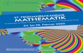 Mathematik und Informatik – Wissenschaften, die unseren ...weberu/fa/2020/fa27.pdfIm Jahr 2020 veranstaltet die Fakultät für Mathematik und Informatik der TU Bergakademie Freiberg