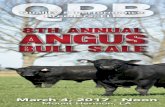 8TH ANNUAL ANGUS - Superior Livestock · 2017. 3. 4. · CARCASS The genetic evaluation produces a single set of EPDs for carcass weight, marbling score, Ribeye area and fat thickness.