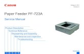 Paper Feeder PF-723A - Canon Globaldownloads.canon.com/imagerunner-lbp/Paper_Feeder_723A_SM...timing. The paper feed driver drives each load (motor, solenoid) according to these command.