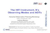 The HIFI Instrument, It’s Observing Modes and AOTsherschel.esac.esa.int/Planning_wkshop/HIFI_Observing_Modes_and_… · Observing Modes and AOTs Herschel Observation Planning Workshop