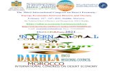 The Third International Congress on Desert Economy: Energy … · 2020. 11. 3. · Purpose and scope of The International Congress on Desert Economy – Dakhla, Morocco. The International