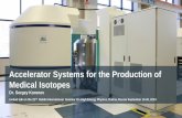 Accelerator Systems for the Production of Medical Isotopesrelnp.jinr.ru/ishepp-xxii/presentations/Korenev.pdf · 2014. 9. 24. · 6 Source: S. Korenev, R. Johnson. “Electron Accelerator