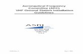Aeronautical Frequency Committee (AFC) VHF Ground ......61094 Rev. A May 1, 2009 Aeronautical Frequency Committee (AFC) VHF Ground Station Installation Guidelines 2551 Riva Road Annapolis,