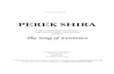 PEREK SHIRA - Song of Existence Preview.pdf · PDF file 2021. 1. 13. · 22, 86 Gan Eden, the Livyasan, the sea giants, and the fish are mentioned by the creation of the world. חנ