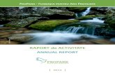 RAPORT de ACTIVITATE ANNUAL REPORT · Defileul Jiului 27 E. Planul de Management al Sitului Natura 2000 Bazinul Ciucului de Jos ROSCI0007 29