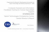 Programme for Research-Development-Innovation for Space … · 2016. 10. 31. · The STARWALKER Competence Center was born as a project in the frame of STAR C2 Coordinator: Institute