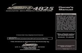Owner's Manual - Stamina Products · Recumbent 4825 Bike for the first time. 2. Read all warnings and cautions posted on the Magnetic Recumbent 4825 Bike. 3. The Magnetic Recumbent