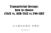 Transarterial therapy: how to choose cTACE vs. DEB-TACE ... Transarterial therapy: how to choose cTACE