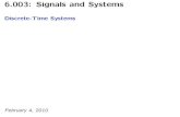 MIT EECS: 6.003 Signals and Systems lecture notes (Spring ...web.mit.edu/6.003/S10/www/handouts/lec02.pdf6.003: Signals and Systems Discrete-Time Systems February 4, 2010 Discrete-Time