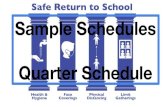 Sample Schedules Quarter Schedule - WordPress.com...Quarter Schedule: Senior APs (3) & Dual Enrollment Class(es) Sample students’ course schedule Regular Semester Course Selections