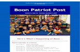 NNoovveemmbbeerr 1270 GThraanndkpsgairveinntgs /BVrIePa … · Support Boon with CP's Kids Fit Menu Boon PTA will receive $1 anytime you eat at Cotton Patch in Allen between November