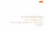 FortiWeb on OCB-FE - Configuration Guide · 2021. 1. 7. · be able to access the webserver through HTTP using the Internet Public IP address associated to the FortiWeb outside interface