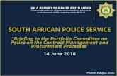 ON A JOURNEY TO A SAFER SOUTH AFRICA - PMG South African Police Services Act, 1995 ... Companies Act;