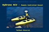 th HyDrone RCV - Remote Controlled VesselHyDrone SonarMite Echo Sounder Bluetooth + Serial Low power DSP Process Rechargeable batteries < 6Kg total weight Integrated QA function 8
