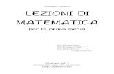 Giuseppe Balacco LEZIONI DI MATEMATICA · 2017. 10. 24. · la moltiplicazione. Il nostro primo gioco consiste nel costruire l’intera tavola facendo meno calcoli possibile, principalmente