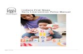 Indiana First Steps Early Intervention Policy Manual Steps... · 2018. 10. 11. · Competencies. The 15 hours of professional development required for the First Steps Early Interventionist