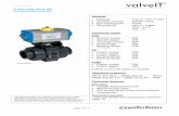 2 way ball valve S4 with pneumatic actuator · 2017. 5. 17. · Technical data 2 way ball valve S4 with pneumatic actuator page 3 of 11 PVC-U Connector types PVC solvent spigot PVC