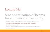 Module 1: Lecture 1 Classification of Optimization Problems ......Solving two problems concerning size optimization of beams for stiffness and flexibility with volume constraint. What