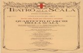 *marilenalaterza · 2009. 5. 23. · Quartetto d 'archi della Scala La prima formazione storica del Quanetto d'archi dena Scala risale al 1953, quando le prime parti dell 'Orchestra