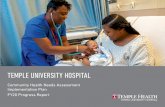 TEMPLE UNIVERSITY HOSPITAL · 4. Increase volume of participants from health plans, Temple Physicians Incorporated, Temple Faculty Practice Plan, Temple University Hospital employees
