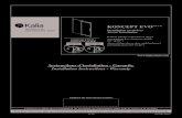 KONCEPT EVO MC/TM - Kalia · 2020. 11. 2. · KONCEPT EVOMC/TM Installation en alcôve/ Alcove Installation Porte de douche coulissante en alcôve avec panneau fixe et panneau mobile