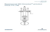 Rosemount 585 Annubar® prirubni sklop Flo-Tap-za... · 2020. 2. 28. · Provjerite poravnanje montažnog sklopa i paralelno i okomito s osi strujanja (pogledajte sl. 6). Ako je montažni