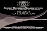 SYLL ABUS CA-FOUNDATION...2019/05/30  · Commercial Knowledge 100 Marks Objective Type Paper 4 – Part I: Business Economics (60 Marks) Paper 4 – Part II: Business and Commercial