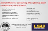 Asphalt Mixtures Containing RAS: Effect of REOB on ......Asphalt Mixtures Containing RAS: Effect of REOB on Laboratory Performance Louay N. Mohammad Sam Cooper, Jr. Department of Civil