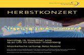 HERBSTKONZERT - Harmoniemusik Triesenberg · PDF file 2013. 10. 29. · West Side Story von Leonard Bernstein, arr. Naohiro Iwai Euphonium Ragtime (Solist Michael Beck), von André