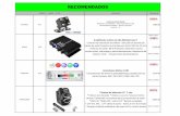 RECOMENDADOS - Macarsmacars.com.ar/descargas/2020-10/RECOMENDADOS.pdf · 2020. 10. 2. · Uso MANUAL, de 4 botones, resistente al agua y en color negro. (Compatible únicamente con