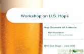 Workshop on U.S. Hops - Home | - Workshop... · PDF file Alpha/Bittering Hops vs. Noble/Aroma Varieties Traditionally, the U.S. was the leading producer of high alpha bittering hops,