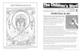 Christ lives in me!myocn.net/wp-content/uploads/2016/09/Childrens-Word-188.pdf · 2016. 9. 19. · Saint Cosmas lived almost 1,800 years after Him. Saint Thekla learned about Christ