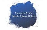 Preparation for the Middle-Distance Athlete · 2020. 11. 11. · for the Miler vs the Distance Runner •10 K distance Runner •Total volume in weekly mileage is higher •Long zone