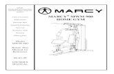 NOTE: MARCY HOME GYM manual... · 2012. 8. 10. · Thank you for selecting the MARCY MWM-980 HOME GYM. For your safety and benefit, read this manual carefully before using the machine.