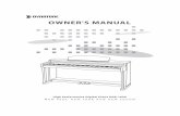 OWNER'S MANUAL DPR-1650 (English) · OWNER'S MANUAL New feel, new look and new sound High Performance Digital Piano DPR-1650