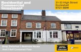 Residential and 33 High Street Commercial Eccleshall ... · 31-33 HIGH STREET E LESHALL IS A MIXED USE INVESTMENT OMPRISING HIGH STREET SHOP, FIRST FLOOR FLAT, DUPLEX APARTMENT AND