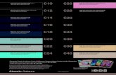 C10 C10 C26download.rutronic.ch/Flyer_Classic-Colours.pdfClassic Colours Glanzgrade / Degrés de brillance / Grado di brillantezza / Degrees of gloss / Grados de brillo / Glansgraden