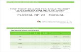 14.2.27 NF-23 MANUALfujimetalock.com.br/wp-content/uploads/2014/09/NF-23...PLASEAL NF-23 MANUAL NITTO CHEMICAL INDUSTRY CO.,LTD. MARCH-2014 Approved class certificate CLASSIFICATION