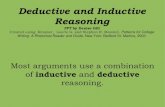 Deductive and Inductive Reasoning - WordPress.com · 2020. 5. 17. · Deductive and Inductive Reasoning PPT by Denise Gill Created using: Kirszner, Laurie G. and Stephen R. Mandell.