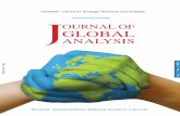 Journal of Global - CESRAN International · Journal of Global Analysis endeavours to become the foremost international forum for academics, researchers and policy makers to share