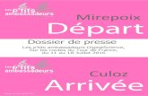 Mirepoix - DigestScience - Fondation de recherche sur les ... · Mirepoix Culoz Dossier de presse Les p’tits ambassadeurs DigestScience, Sur les routes du Tour de France, du 11
